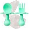 Ergonomic Utensils with Travel Case, Mint - Food Storage - 2