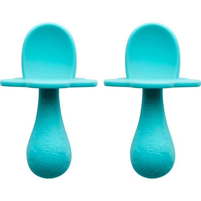 Double Silicone Spoons, Teal - Food Storage - 1