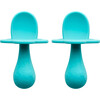 Double Silicone Spoons, Teal - Food Storage - 1 - thumbnail