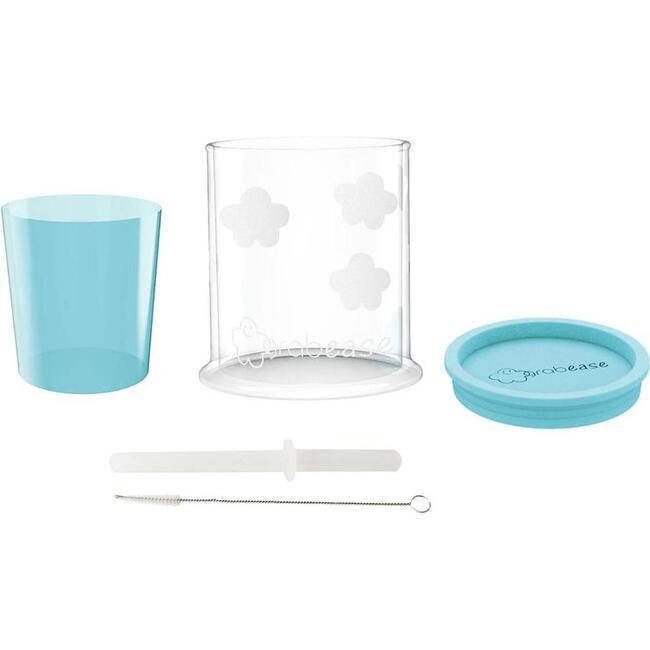 Spoutless Sippy & Straw Convertible Cup Set, Teal - Sippy Cups - 1