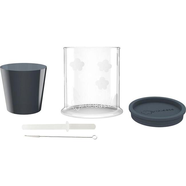 Spoutless Sippy & Straw Convertible Cup Set, Gray - Sippy Cups - 1
