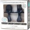 Ergonomic Utensils with Travel Case, Navy - Tableware - 5