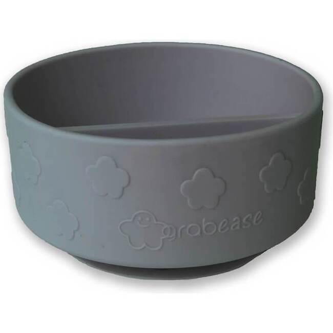 Silicone Suction Bowl, Gray