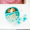 Silicone Suction Bowl, Teal - Food Storage - 3