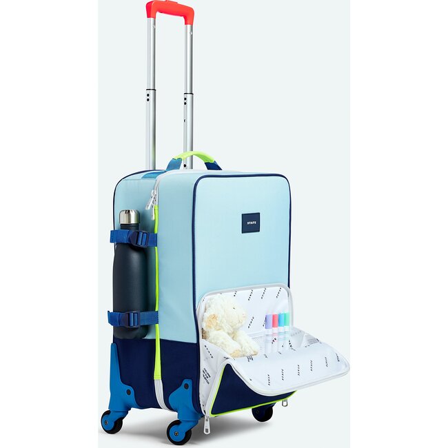 Logan Suitcase, Navy and Neon