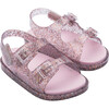 Wide Sandal, BB Pink Glitter - Sandals - 1 - thumbnail
