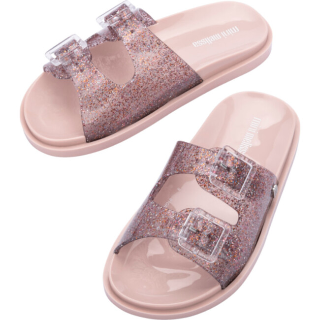 Wide Kid, Pink Glitter - Sandals - 4