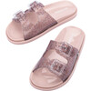 Wide Kid, Pink Glitter - Sandals - 4