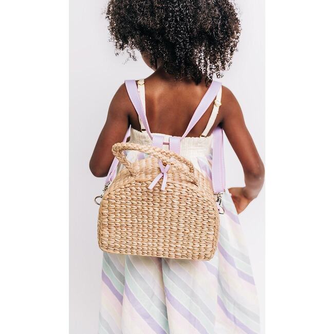 Mini Convertible Backpack, Lavendar - Backpacks - 5