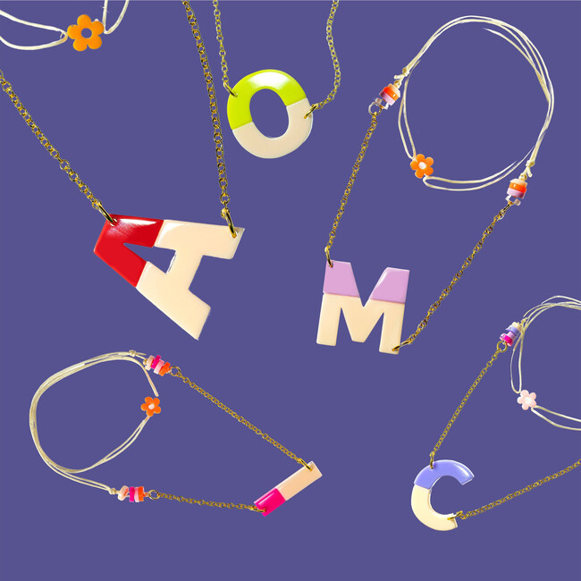 Personalized Letter Necklace, Multi - Necklaces - 6