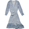 Women's Garnet Kimono, Hydrangea - Dresses - 1 - thumbnail