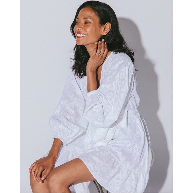Women's Magdalena Wrap, Ivory - Dresses - 6
