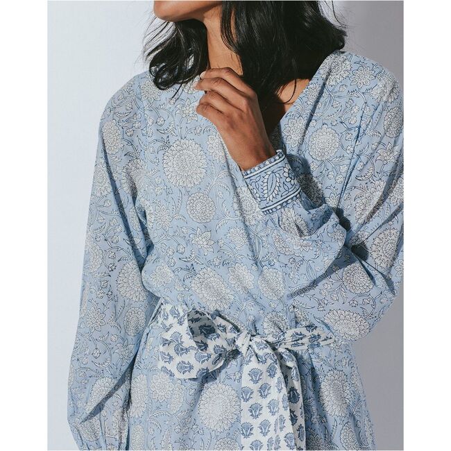 Women's Garnet Kimono, Hydrangea - Dresses - 5