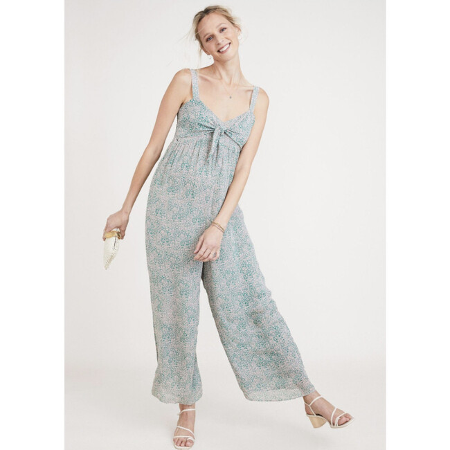 The Women's Scarlet Jumpsuit, Lotus Print