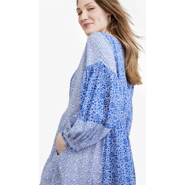 The Women's Nessa Dress, Sky Wildflower - Dresses - 4