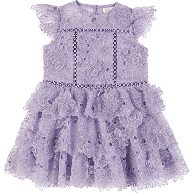 Baby Clover Lace Dress, Lavender