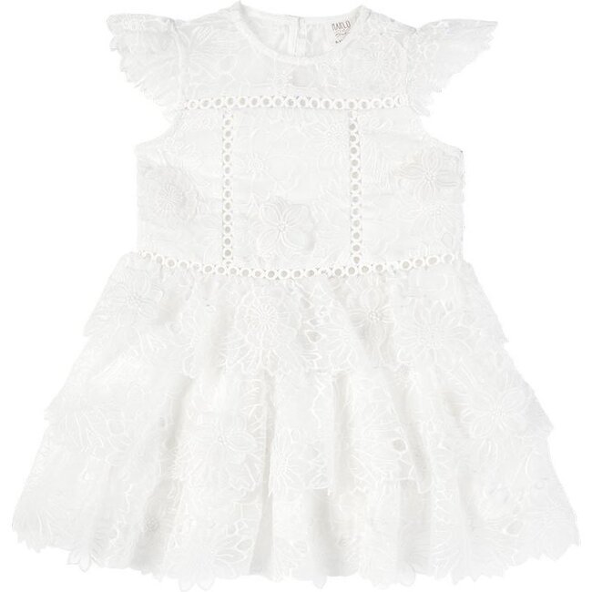 Baby Clover Lace Dress, Ivory - Dresses - 1