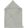 Linen Hooded Towel, Light Grey - Towels - 1 - thumbnail