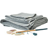 Linen Hooded Towel, Light Grey - Towels - 2