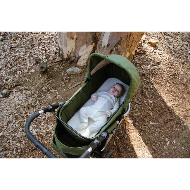 Single Bassinet Mattress Cover -Organic Cotton - Stroller Accessories - 3