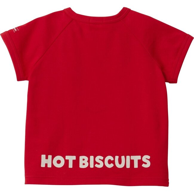 Smiley Bear Tee , Red - Tees - 2