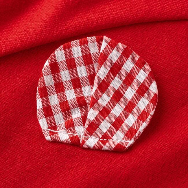 Smiley Bear Tee , Red - Tees - 3