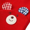 Smiley Bear Sweats, Red - Sweatpants - 3