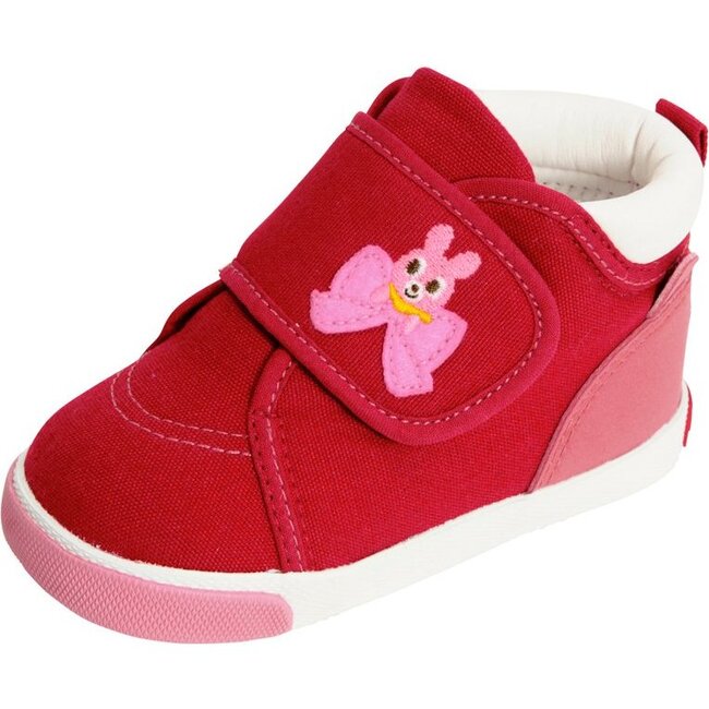 Smiley Bunny Second Shoes, Red