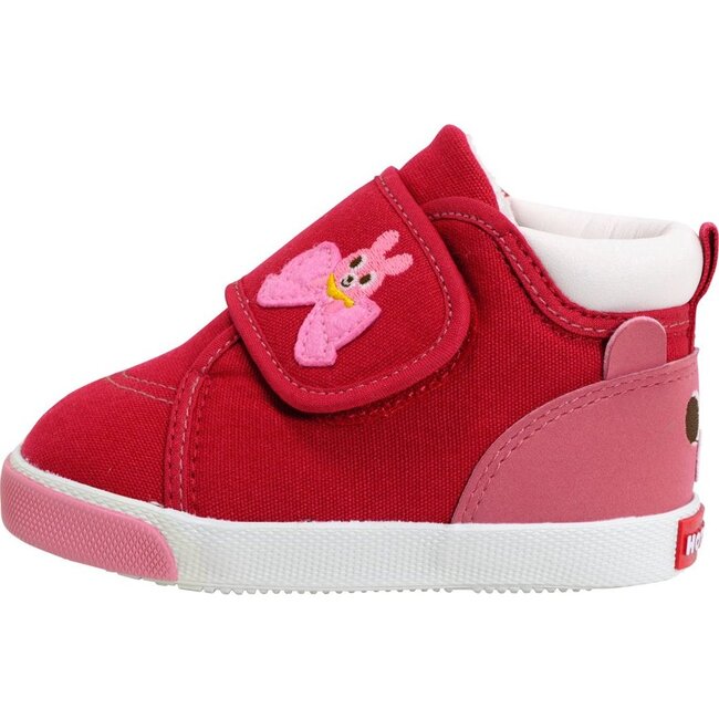 Smiley Bunny Second Shoes, Red - Sneakers - 3