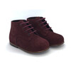 Miloto First Step Boot, Velour Bordeaux - Boots - 1 - thumbnail