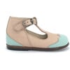 Dione T-Strap, Nude with Mint - T-Straps - 2