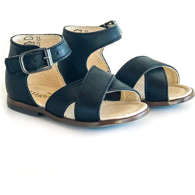 Athina Ankle Strap Sandal, Noir - Sandals - 1