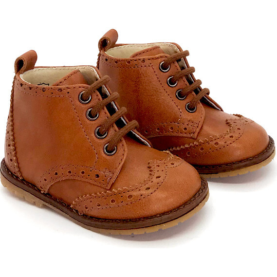 Alexis First Step Boots, Cognac - Boots - 1
