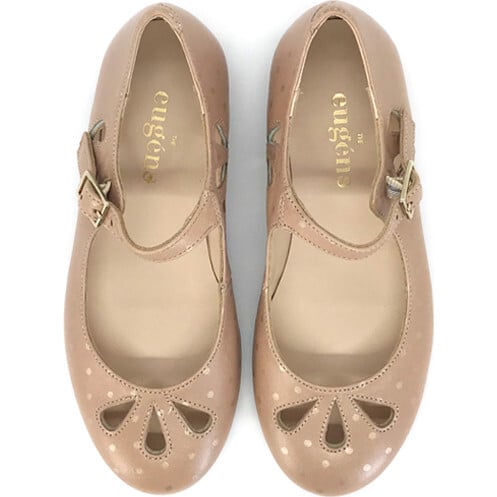 Alexa Mary Jane, Nude with Gold Dots - Mary Janes - 1