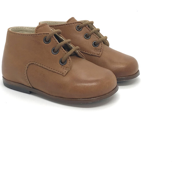 Plato First Step Low Boot, Cognac