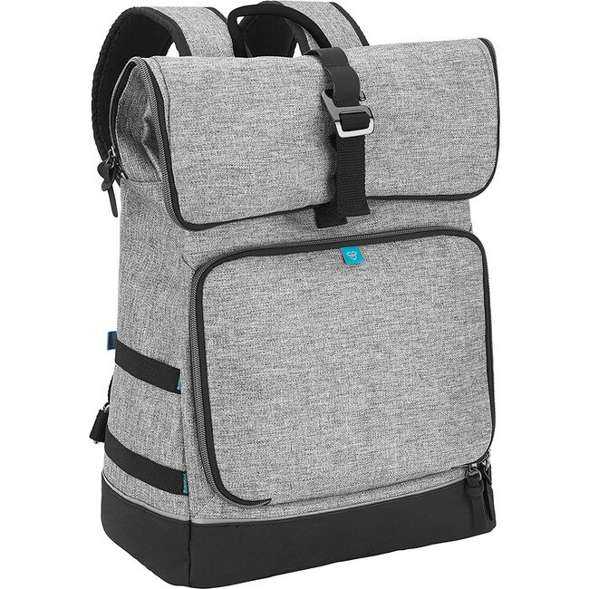 Sancy Backpack, Grey - Diaper Bags - 1