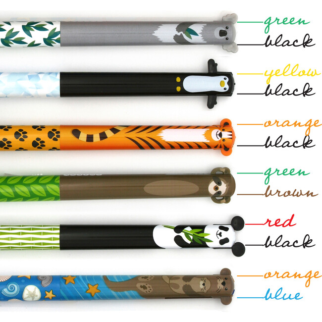 Twice as Nice 2 Click Pens, Cute Creatures - Art Supplies - 2