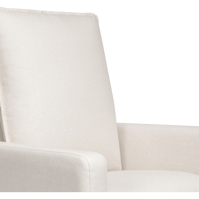 Cali Pillowback Swivel Glider, Cream Performance Eco-Weave - Nursery Chairs - 5