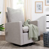 Cali Pillowback Swivel Glider, Grey Performance Eco-Weave - Nursery Chairs - 2