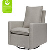 Cali Pillowback Swivel Glider, Grey Performance Eco-Weave - Nursery Chairs - 4 - thumbnail