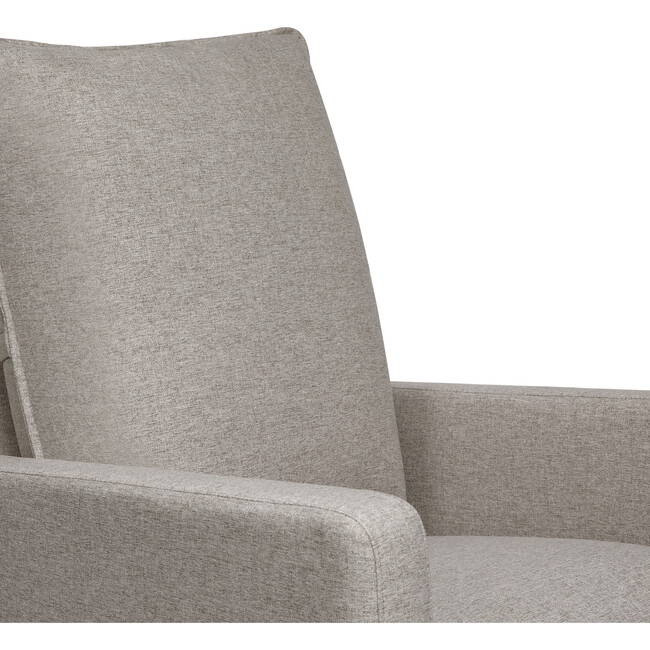 Cali Pillowback Swivel Glider, Grey Performance Eco-Weave - Nursery Chairs - 6