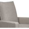 Cali Pillowback Swivel Glider, Grey Performance Eco-Weave - Nursery Chairs - 6 - thumbnail