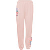 Women's Flower Power Sweatpants, Sunset Pink - Sweatpants - 1 - thumbnail