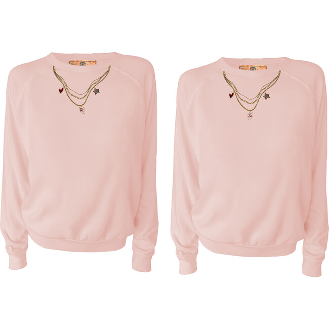 Women's BFF Lucky Charms Pullover Set, Sunset Pink