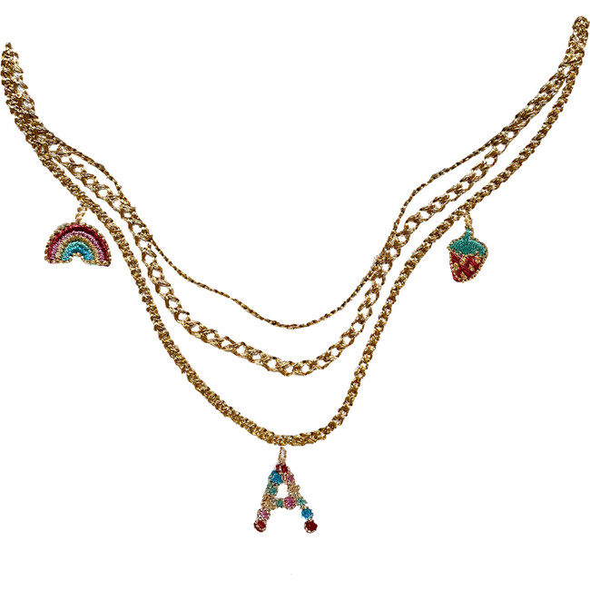 Women's Monogrammable Charm Necklace Pullover, Natural - Sweatshirts - 5