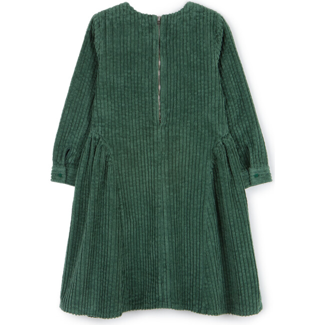 Heliana Dress, Corduroy Green - Dresses - 7