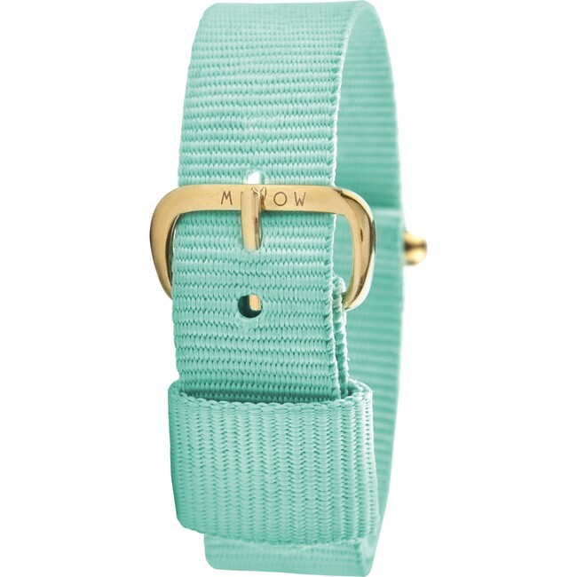 Watch Band, Mint Green and Gold