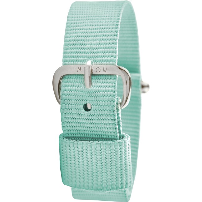 Watch Band, Mint Green and Silver