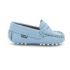 Baby Penny Mocassin in Smooth Leather, Sky Blue - Slip Ons - 1 - thumbnail