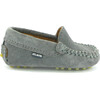 Baby Plain Vamp Mocassin in Suede, Stone - Slip Ons - 1 - thumbnail